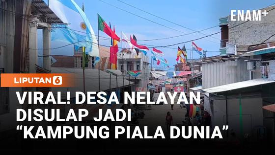 Viral! Desa Nelayan Disulap Jadi "Kampung Piala Dunia"