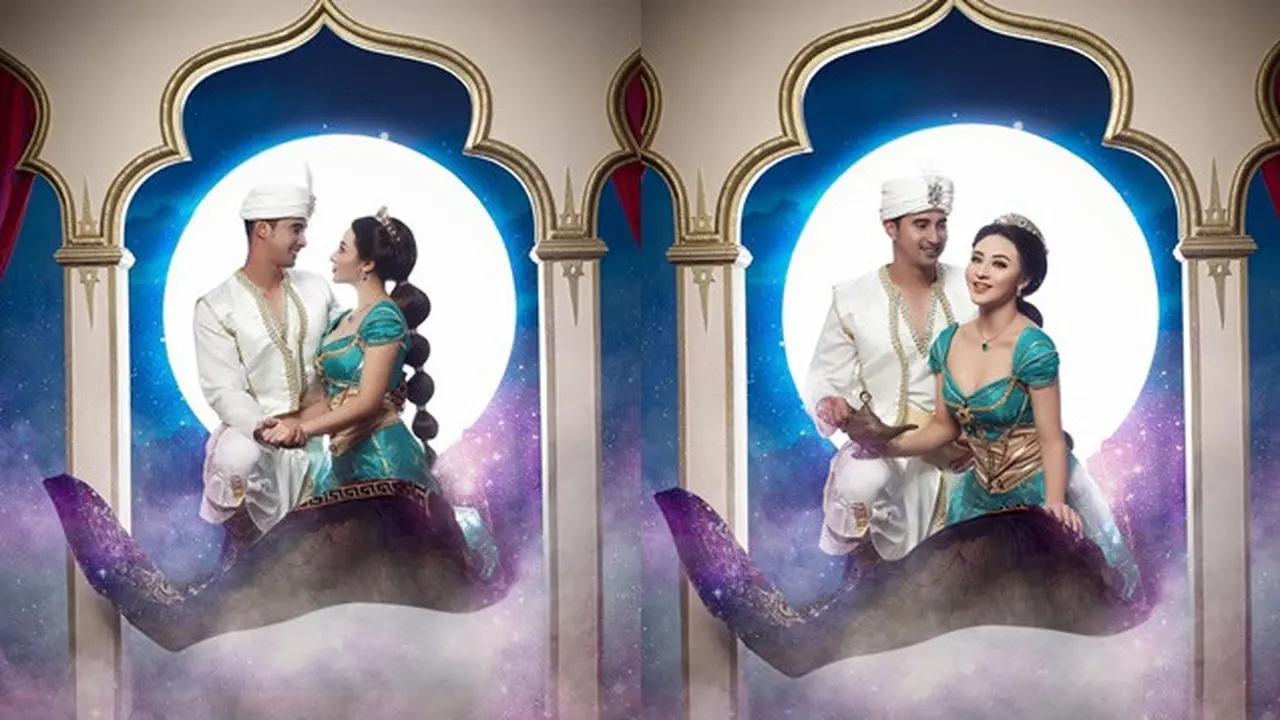 6 Pemotretan Ali Syakieb dan Margin Wieheerm, Bertema Aladdin dan Jasmine