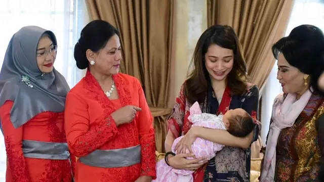 6 Momen Akikah Anak Gista Putri dan Wishnutama, Dihadiri Ibu Negara