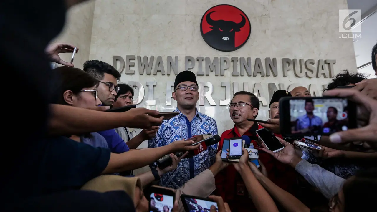 Sambangi DPP PDIP Ridwan Kamil Sambung Silaturahmi