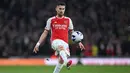 Jorginho jadi konduktor permainan Arsenal hampir sepanjang laga. Dia mengalirkan bola dengan baik dan membantu rekan-rekannya dalam membuka ruang. (AFP/Justin Tallis)
