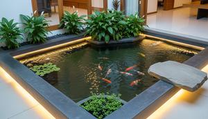Ingin Rumah Terlihat Berbeda di 2026? Coba 7 Kolam Ikan Minimalis di Sudut Rumah untuk Hunian Asri (Foto: Gemini AI)