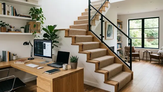Desain Tangga Rumah Minimalis/AI Generated