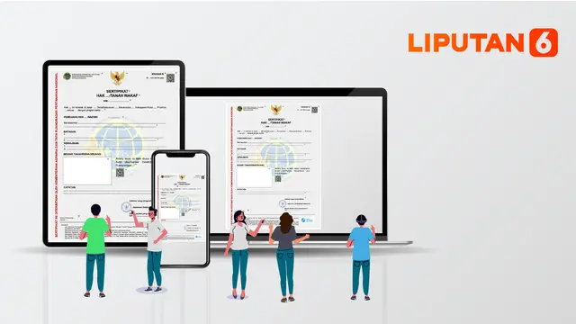 Ilustrasi Sertifikat Tanah Elektronik (Liputan6.com/ Abdillah)