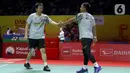 Kekalahan ini sekaligus memastikan berakhirnya karier Mohammad Ahsan/Hendra Setiawan dari panggung bulu tangkis yang sudah membesarkan namanya. (Liputan6.com/Herman Zakharia)