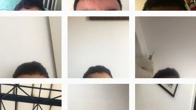 pria hanya unggah foto dahi selama 6 tahun