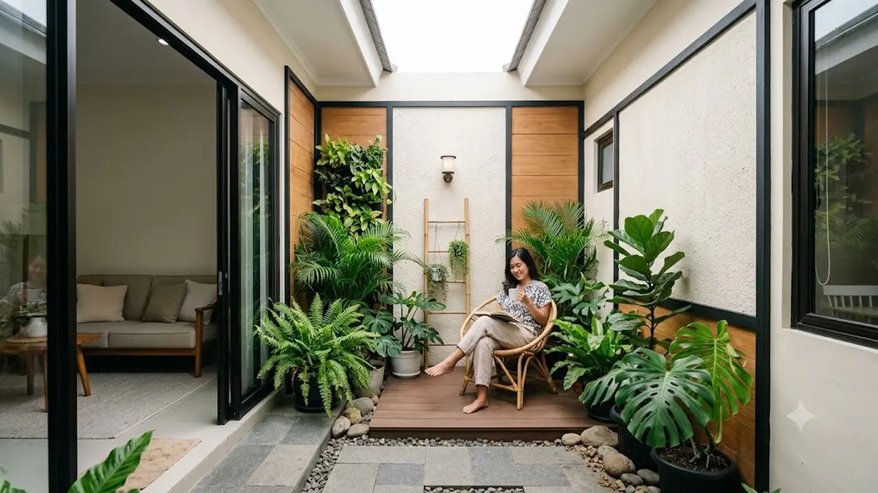 Pocket Courtyard yang Cocok untuk Rumah Tipe 36
