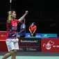 Apriyani Rahayu/Siti Fadia Silva Ramadhanti atau Apri/Fadia lolos ke final Malaysia Open 2022 usai mengalahkan Jeong Na Eun/Kim Hye Jeong dari Korea Selatan dengan skor 21-14 dan 22-20 di Axiata Arena, Kuala Lumpur, Sabtu (2/7) sore WIB. (foto: PBSI)