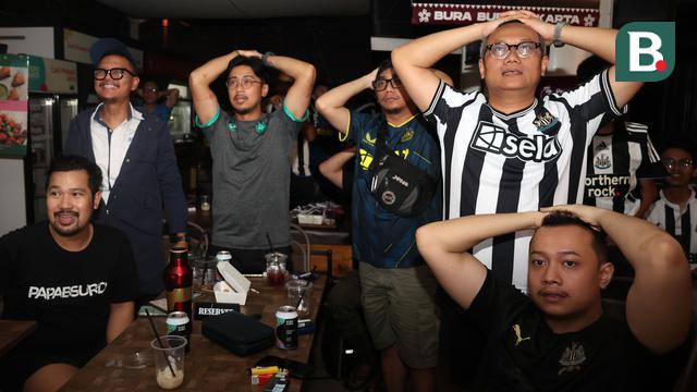 Foto: Meski Newcastle Bermain Imbang dengan Brighton, Roraring Night bareng Indo Toon Army Berjalan Seru dan Menegangkan