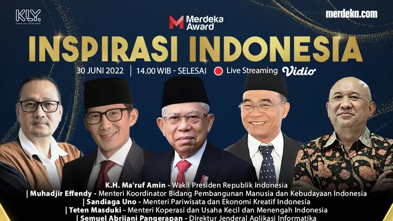 Merdeka.com menggelar Merdeka Awards 2022 sebagai momen perayaan anniversary ke 10 tahun.