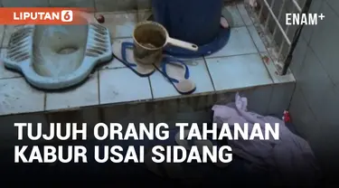 Jebol Teralis Kamar Mandi, Tujuh Tahanan di Cianjur Melarikan Diri Usai Jalani Sidang