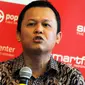 Jubir Poros Partai Golkar, Andi Harianto Sinulingga saat menghadiri Diskusi "Kas Parpol Anggaran Rakyat atau Konglomerat", Jakarta, Sabtu (9/1/2016). Andi mendukung wacana pembiayaan partai politik oleh negara. (Liputan6.com/Helmi Afandi) 