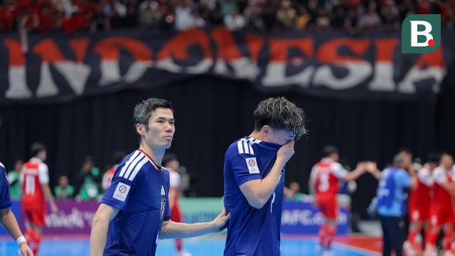 Foto: Para Pemain Jepang Tak Mampu Bendung Kekecewaan setelah Kalah Dari Timnas Futsal Indonesia di Piala Asia Futsal 2026