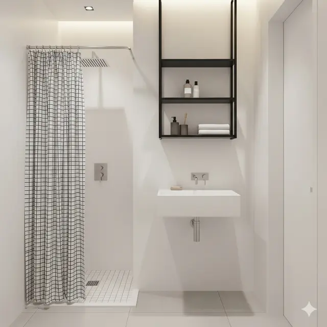 Inspirasi Kamar Mandi Kecil yang Aesthetic. Gemini