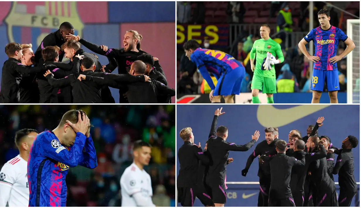 Saat sesi latihan jelang melawan Benfica para pemain Barcelona nampak ceria dan bersemangat menatap laga. Namun keadaan sebaliknya terjadi usai Gerard Pique dan kawan-kawan hanya mampu bermain imbang. Mereka terlihat lesu dan kecewa dengan hasil tersebut.