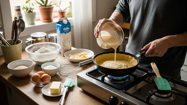 Cara Membuat Pie Susu Teflon