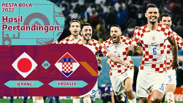 MOTION GRAFIS: Data dan Statistik Laga Piala Dunia 2022, Jepang Vs Kroasia