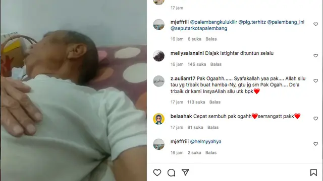 Pemeran Pak Ogah dalam serial anak Si Unyil, saat ini tengah terbaring sakit. (instagram.com/pakogah_real)