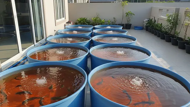 Ikan Lele Sistem Bioflok di Teras