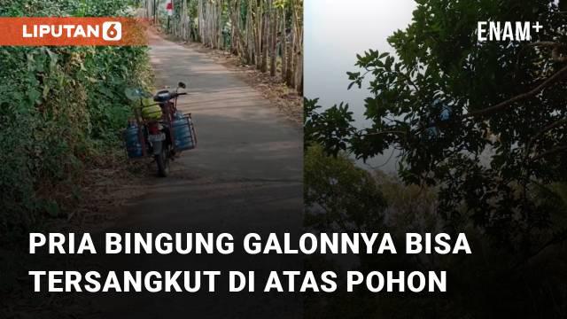 Kejadian aneh bin ajaib dialami oleh seorang pria pengantar galon mengundang perhatian