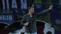 Pelatih Persib Bandung, Dejan Antonic memberikan arahan kepadan para pemain Persib Bandung saat melawan Bali United pada laga Torabika Soccer Championship 2016 di Stadion Si Jalak Harupat, Soreang, Bandung, Sabtu (14/5/2016). (Bola.com/Nicklas Hanoatubun)