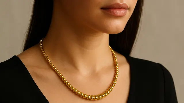 Model Kalung Emas 22 Karat 5 Gram/ Ilustrasi oleh AI