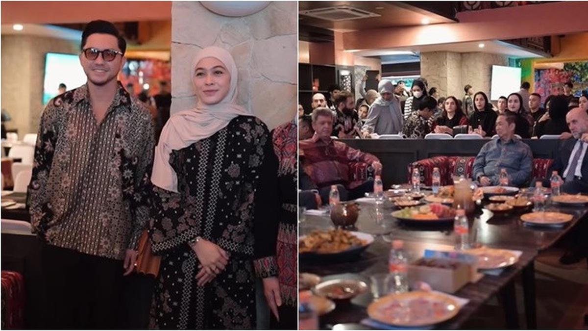 6 Potret Ananda Omesh di Bukber Dubes Palestina, Silaturahmi &amp; Doa Kemerdekaan