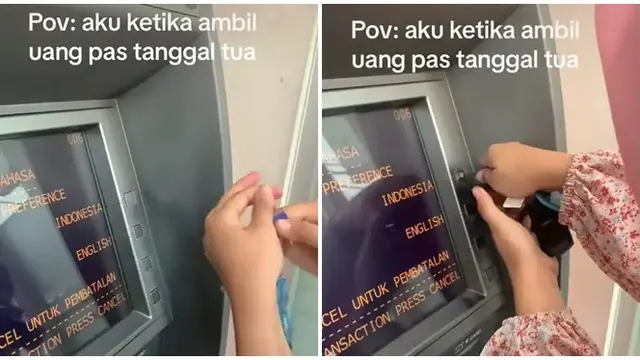 6 Momen Apes Ambil Uang di ATM Ini Bikin Elus Dada, Mood Jadi Jelek