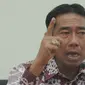 Abraham Lunggana alias haji Lulung memberikan keterangan saat konferensi pers  di Gedung DPRD, DKI Jakarta, Kamis (5/3/2015).  Mediasi Kemendagri mengalami jalan buntu, DPRD menilai Ahok tidak  beretika saat rapat . (Liputan6.com/Herman Zakharia)