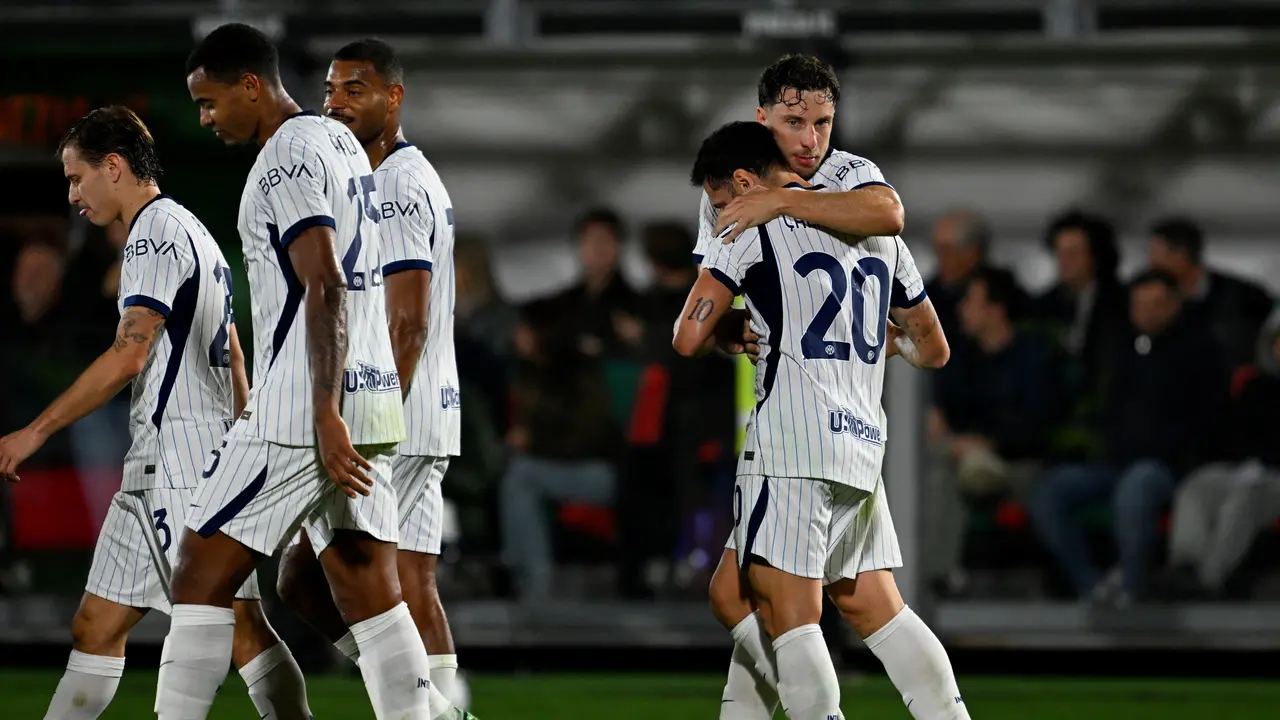 Selebrasi pemain Inter Milan