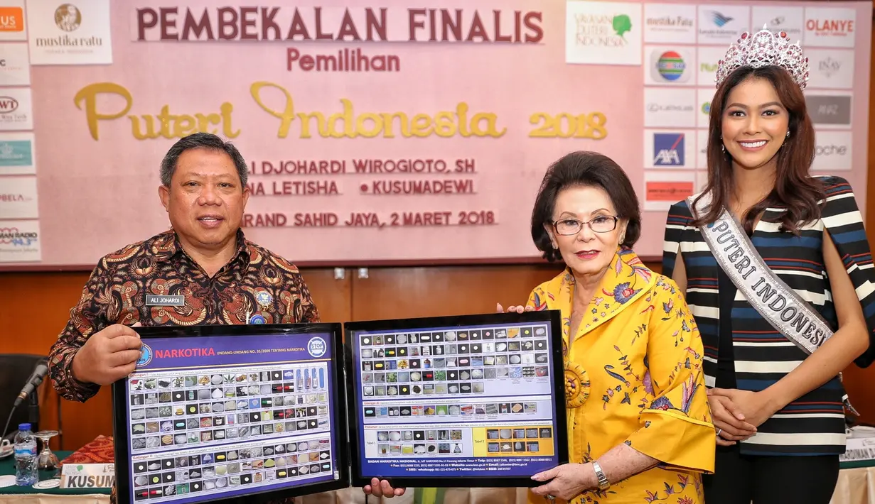 Pembekalan kepada para finalis terkait bahaya narkoba kali ini dilakukan oleh Deputi Pencegahan BNN, Drs. Ali Djohardi Wirogioto, SH. (Adrian Putra/Bintang.com)
