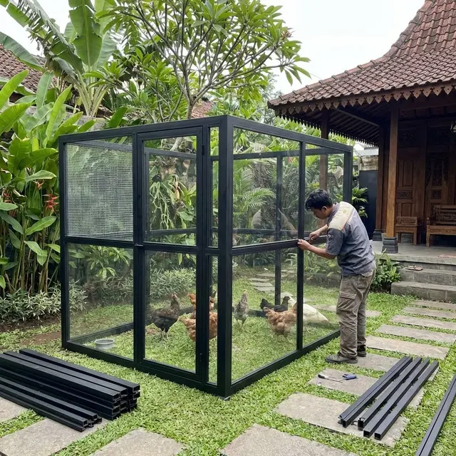 Model Kandang Ayam 'Knock Down', Bisa Bongkar Pasang