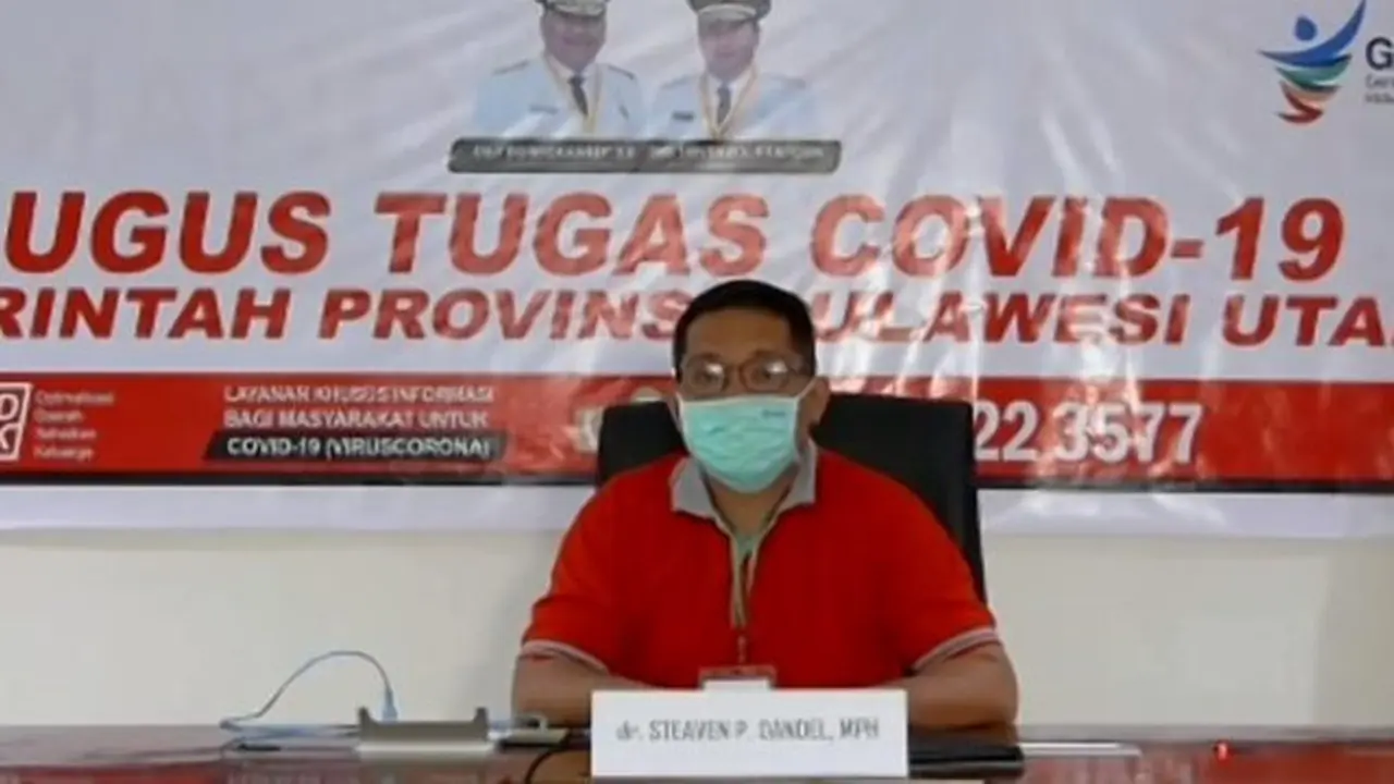 Jubir Satgas Covid-19 Provinsi Sulut dr Steaven Dandel.