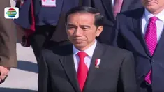 Kedatangan Presiden Joko Widodo beserta Ibu Negara di Masjid Kocatepe, Turki, disambut para WNI yang berada di Turki.