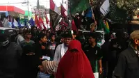 Aksi demo menolak kehadiran LGBT di Garut (Liputan6.com/Jayadi Supriadin)