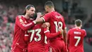 Ngumoha juga turut berperan dalam gol Mohamed Salah yang membuat Liverpool menang dengan skor 2-0. (AFP/Andy Buchanan)