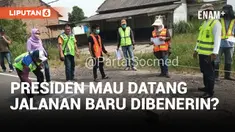 JELANG KEDATANGAN PRESIDEN JOKOWI, GUBERNUR LAMPUNG PERBAIKI JALANAN SECARA KILAT