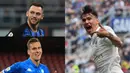 Berikut 11 pemain dengan penampilan terbaik di Serie A Italia sejak transfer musim dingin 2019 dengan menggunakan formasi 3-4-3. Sumber: Opta Data (Kolase Foto AFP)