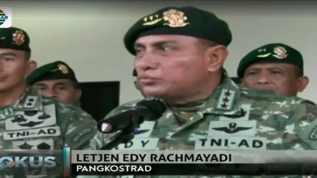 Menyusul pembatalan itu, Letjen Edy Rachmayadi menyatakan keputusan tersebut merupakan wewenang Panglima TNI yang baru.