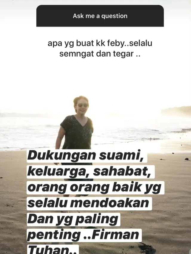 Unggahan Feby Febiola. (Foto: Instagram @febyfebiola_)