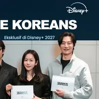 Lee Byung Hun dan Han Ji Min berperan sebagai pasangan elit mata-mata Korea Utara yang menyamar menjadi warga biasa di Korea Selatan era 90-an. [Dok/Disney Plus Indonesia].