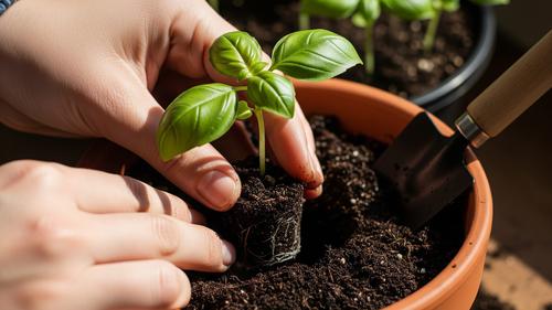 Menanam Kemangi di Pot