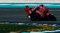 Pecco Bagnaia pada tes Pramusim MotoGP Sepang 2025. (X/Ducati Corse)