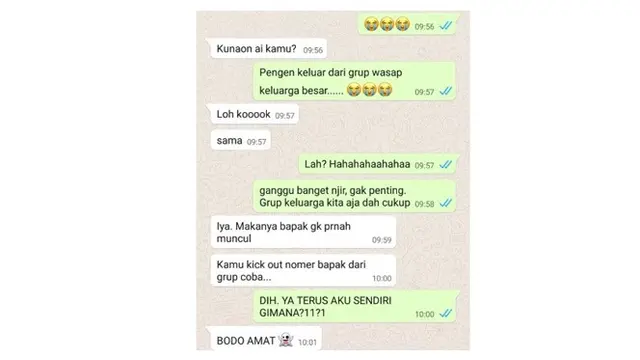 Chat Lucu Antara Bapak dan Anak Ini Bikin Kangen Orang Tua