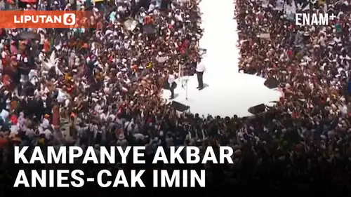 VIDEO: Kampanye Akbar Anies-Cak Imin, Massa Pendukung Padati Stadion JIS