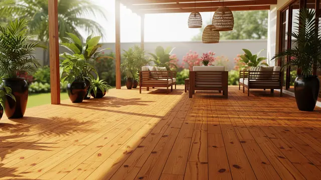 7 Inspirasi Warna Lantai Teras Kayu 2026, Hangat dan Aesthetic