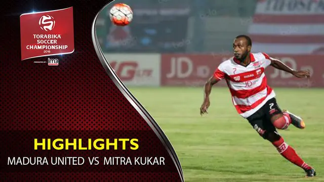 Video highlights TSC 2016 antara Madura United Vs Mitra Kukar yang berakhir dengan skor 3-2 di Stadion Gelora Bangkalan, Madura.