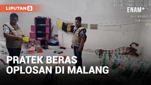 VIDEO: Polisi Bongkar Prakter Beras Oplosan di Malang
