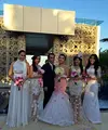 Janji nikah Bella Shofie - Suryono yang digelar di Chapel Harmony, Mulia Resort, Nusa Dua, Bali. (Fathan Rangkuti/Bintang.com)