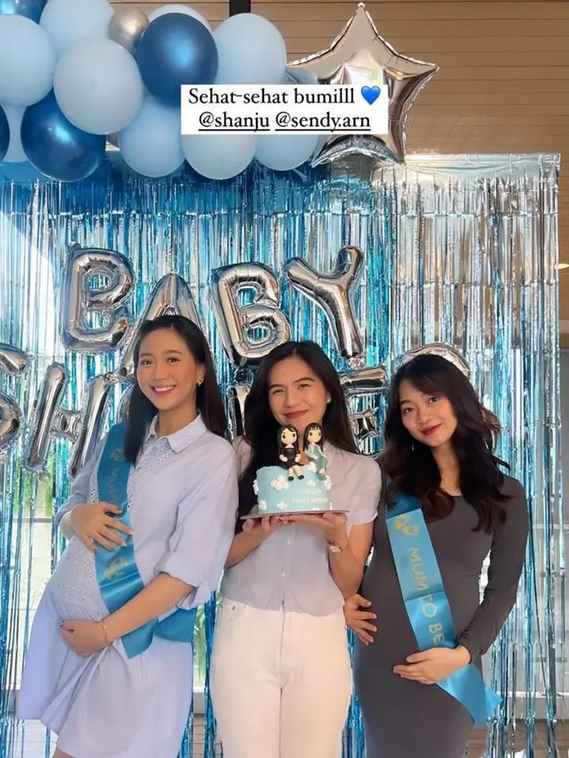 7 Momen Baby Shower Shanju Eks JKT48, Seru Bareng Sahabat